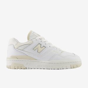 New Balance 550 White and Tan Sneakers